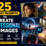 Professional AI generated images showing stunning photography and digital art created with expert prompts